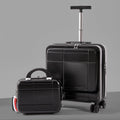 Sarah Express Lightweight 14-Inch Hard Shell Travel Suitcase Black 14Inch