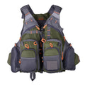 Sarah Express Breathable Multi-Pocket Fishing Life Vest Green