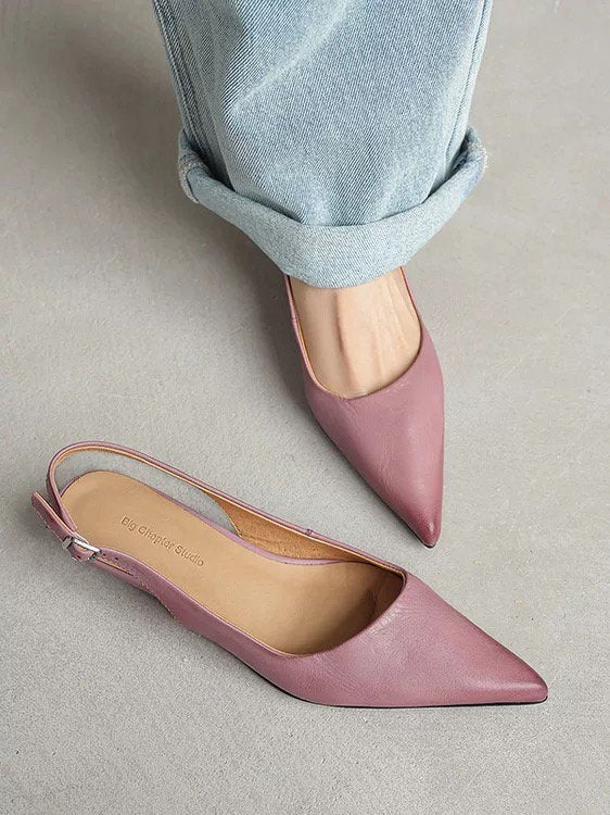 Sarah Express Pointed Toe Stiletto Cutout Sandal Heels