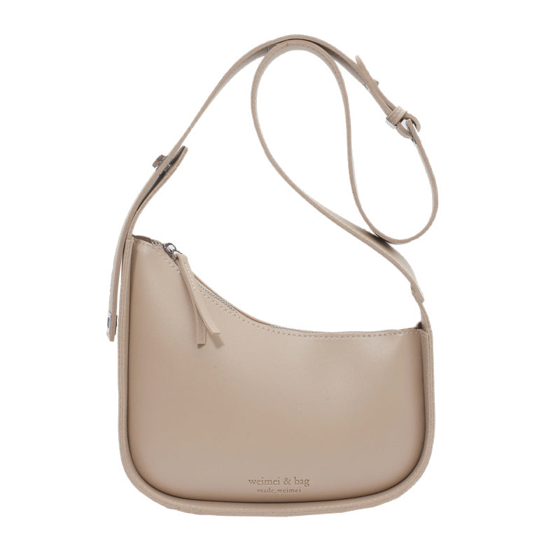 Sarah Express Retro Minimalist Saddle Crossbody Dumpling Bag