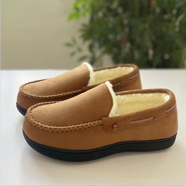 Sarah Express Velvet Lined Winter Slip-On Flats