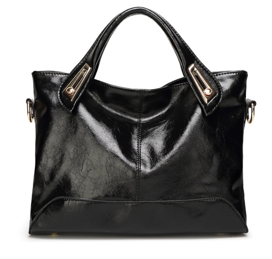 Sarah Express Structured Medium Handbag with Metal Details