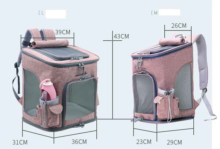 Sarah Express Ventilated Transparent Pet Travel Backpack Carrier