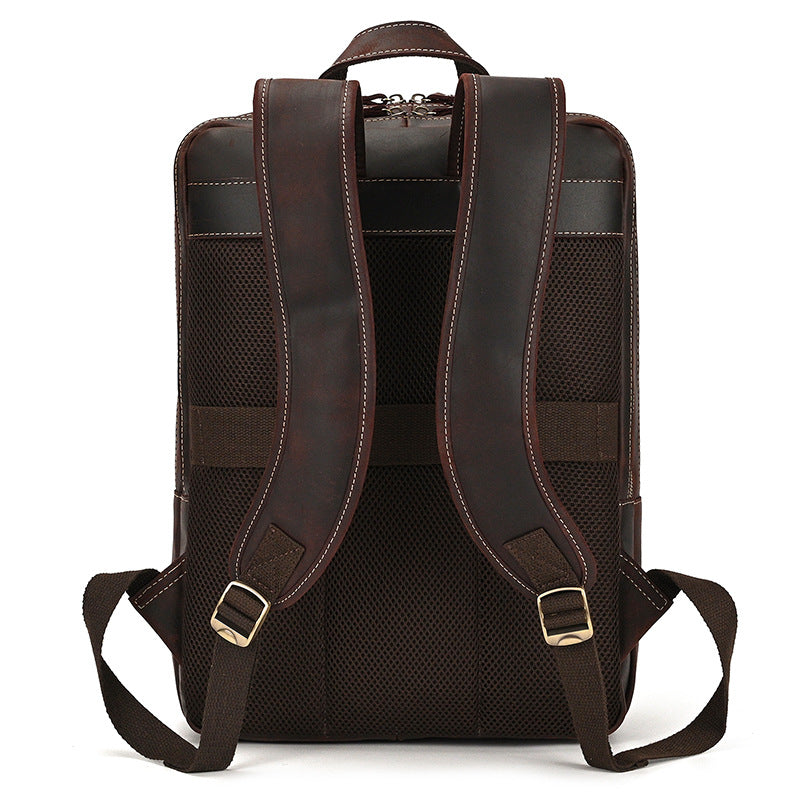 Sarah Express Vintage Cowhide Leather Travel Backpack