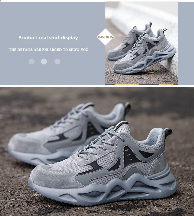 Sarah Express Protective Men's Anti-Smashing Work Sneakers