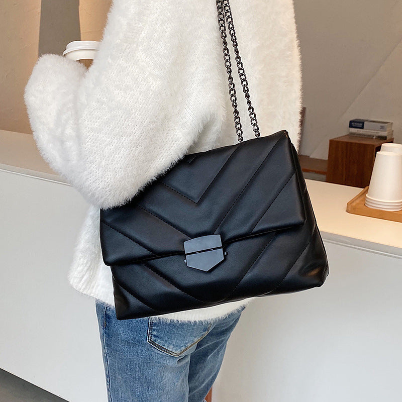 Sarah Express Quilted Chain Strap Crossbody Shoulder Bag