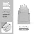 Sarah Express Waterproof Oxford Travel Backpack Light Grey S