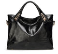 Sarah Express Structured Medium Handbag with Metal Details Black