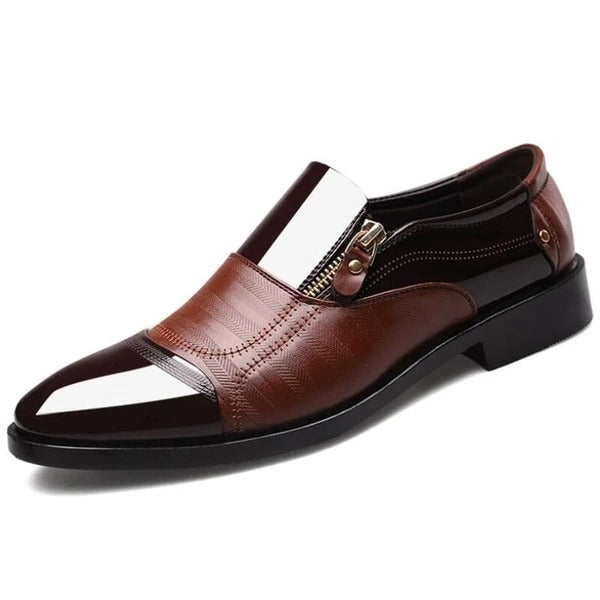 Men's Pointed Toe Business Dress Shoes – pointed toe detail alternate view