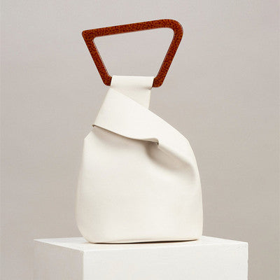 Sarah Express Structured Metal Handle Handbag