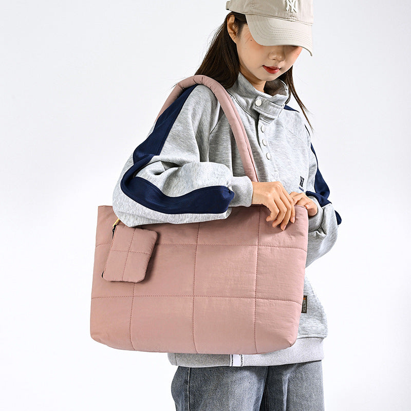 Sarah Express Plaid Patchwork Tote Shoulder Bag