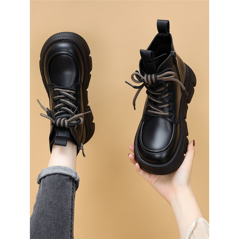 Sarah Express Women's Wool-Lined Leather Winter Boots