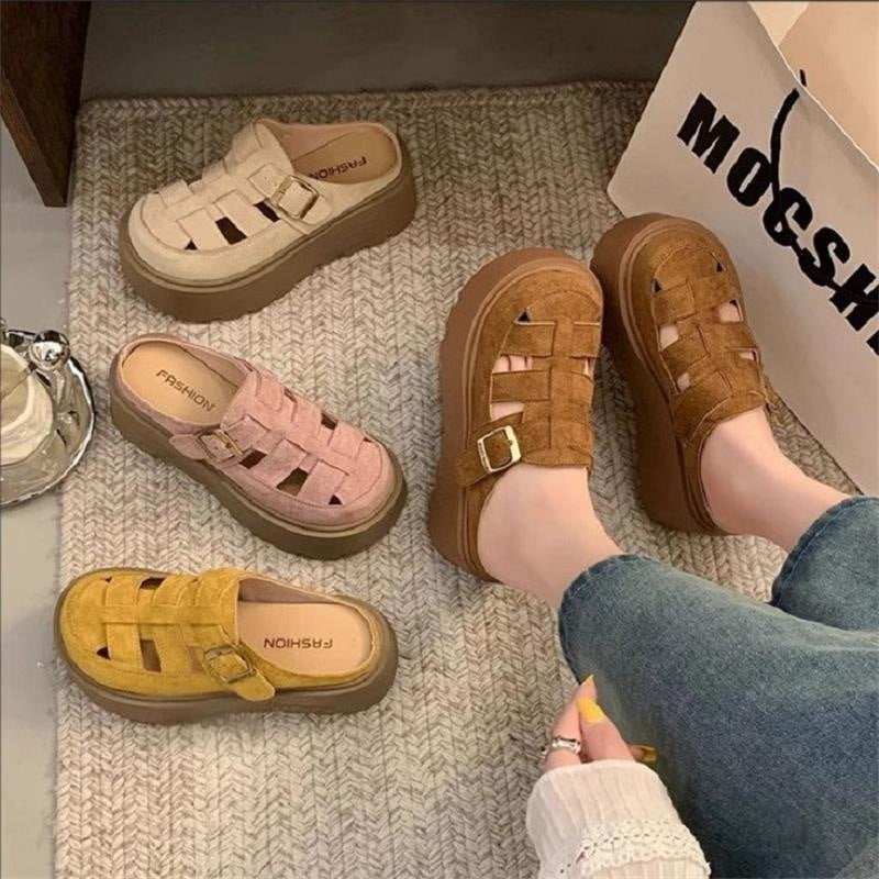 Sarah Express Chunky Cutout Mule Sandals