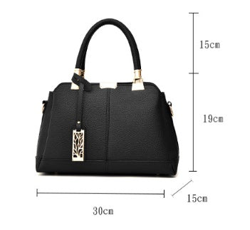 Sarah Express Small Square Vegan Leather Crossbody Bag