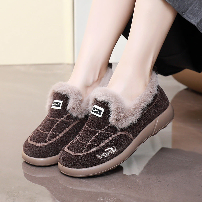 Sarah Express Women's Non-Slip Cotton Slip-On Flats