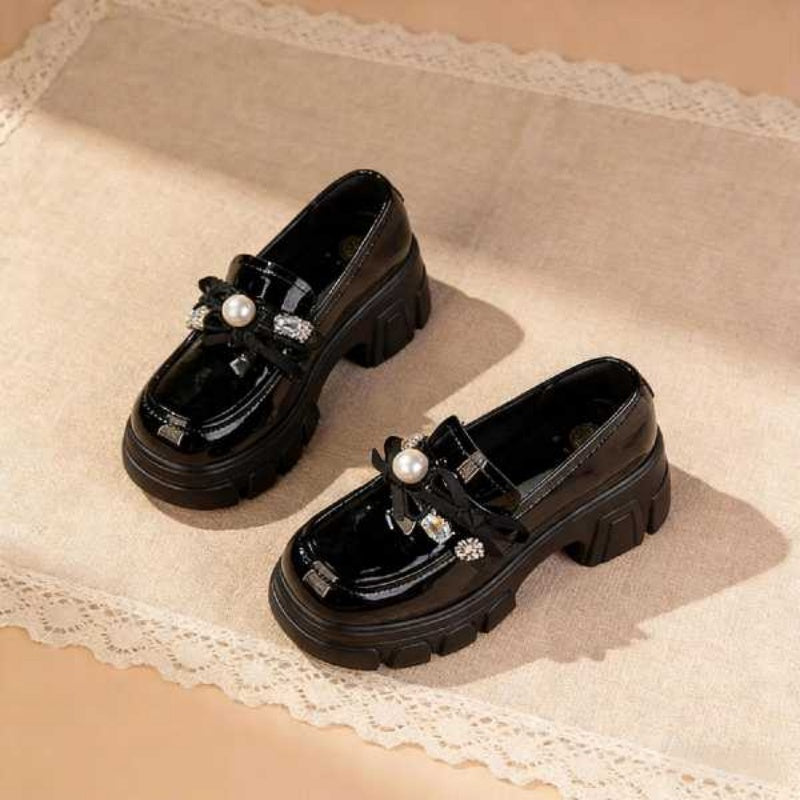 Sarah Express Platform Loafers With Pearl And Crystal