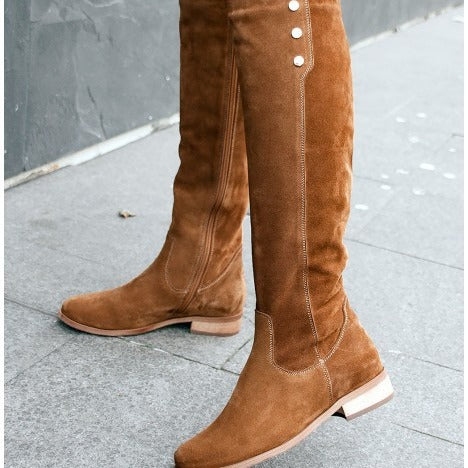 Sarah Express Women's Over-The-Knee Suede Boots