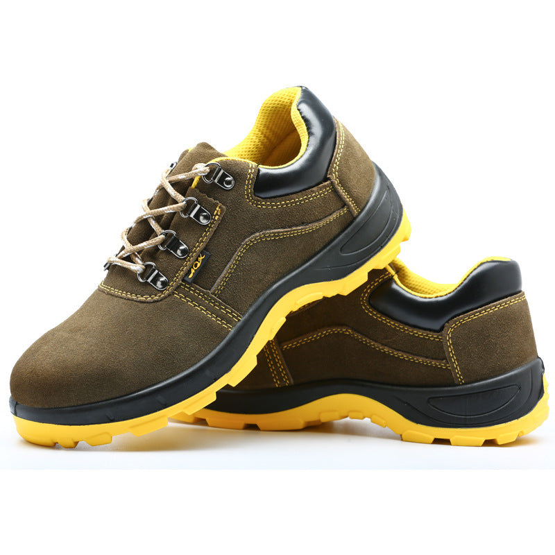 Sarah Express Unisex Steel Toe Work Sneakers Bronze