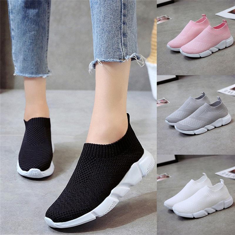 Sarah Express Unisex Breathable Knit Mesh Running Sneakers