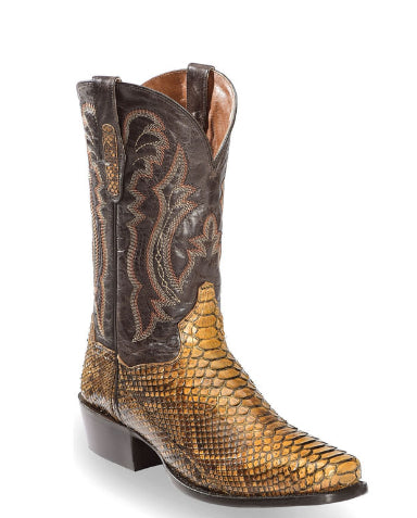Sarah Express Men's Embroidered Patchwork Quilted Ankle Boots