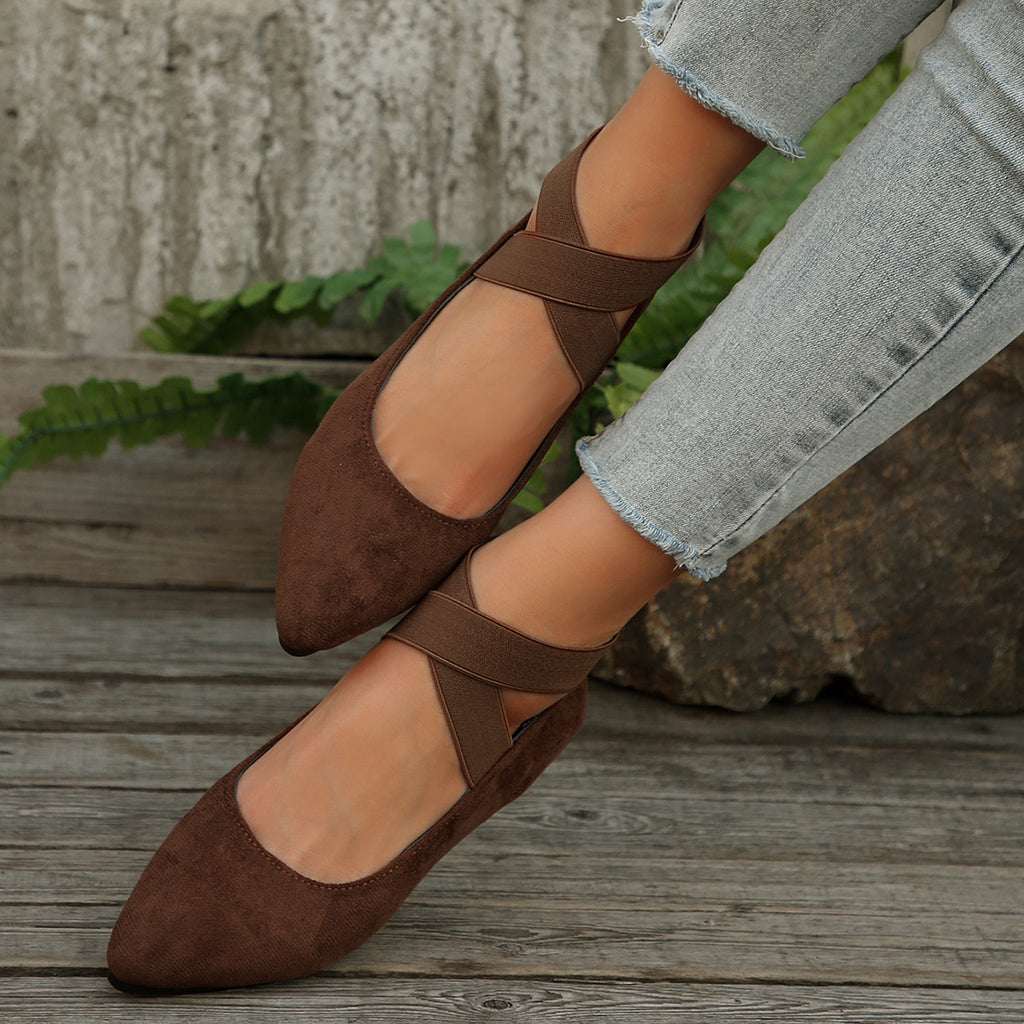 Sarah Express Women's Casual Suede Slip-On Loafers