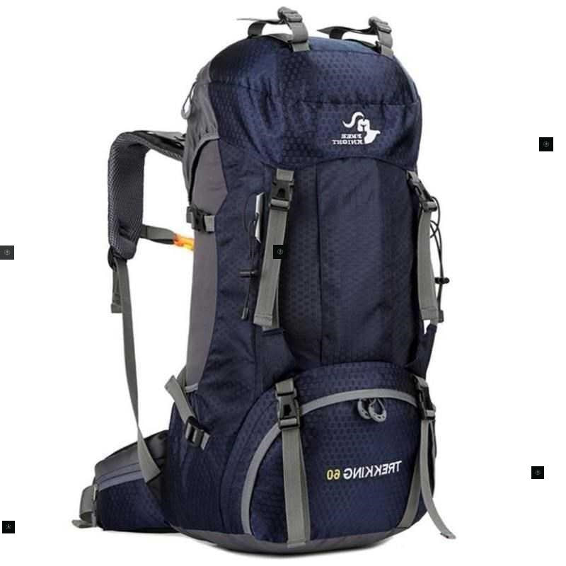 Sarah Express 60L Waterproof Hiking Travel Backpack New navy blue