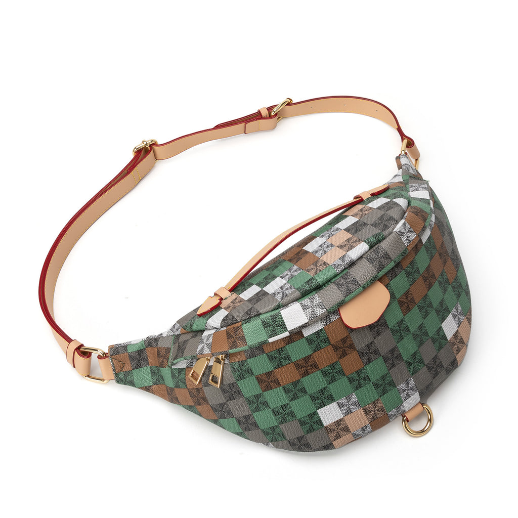 Sarah Express Retro Plaid Crossbody Shoulder Bag