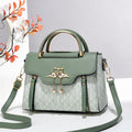 Sarah Express Versatile Multi-Compartment Tote Crossbody Handbag Green