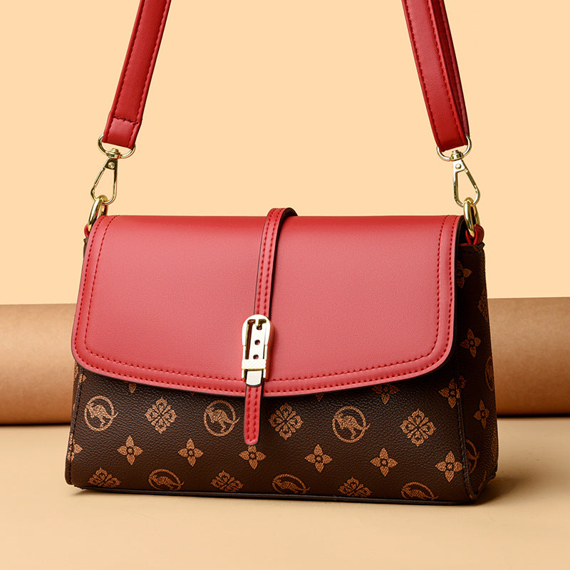 Sarah Express Printed PU Leather Crossbody Shoulder Bag