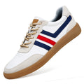 Sarah Express Men's Leather Height-Boosting Casual Sneakers White