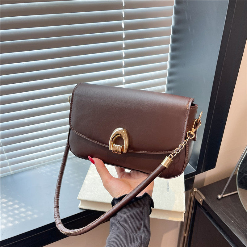 Sarah Express Minimalist PU Leather Crossbody Shoulder Bag