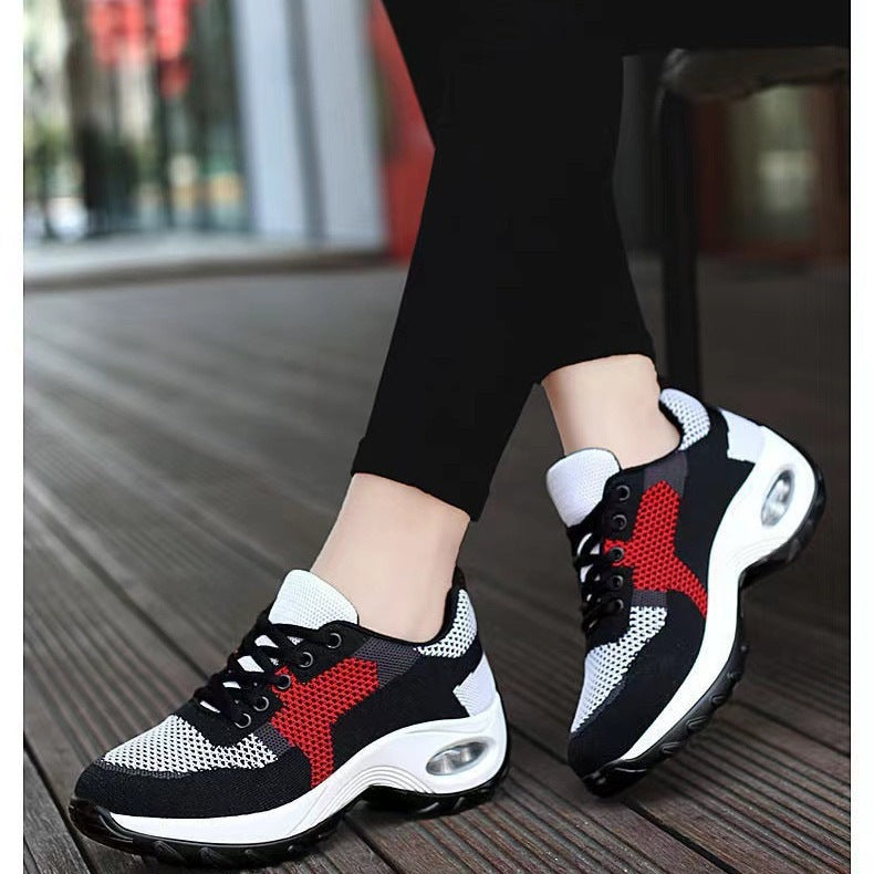 Sarah Express Women's Breathable Air-Cushioned Mesh Sneakers