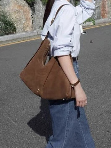 Sarah Express Matte Retro Commuter Tote Shoulder Bag