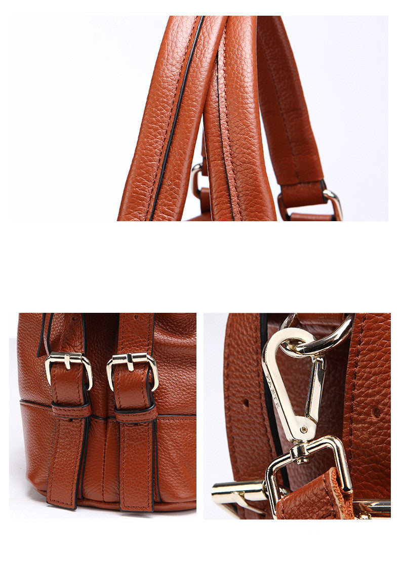 Sarah Express Leather Dumpling Shoulder Bag With Tassels