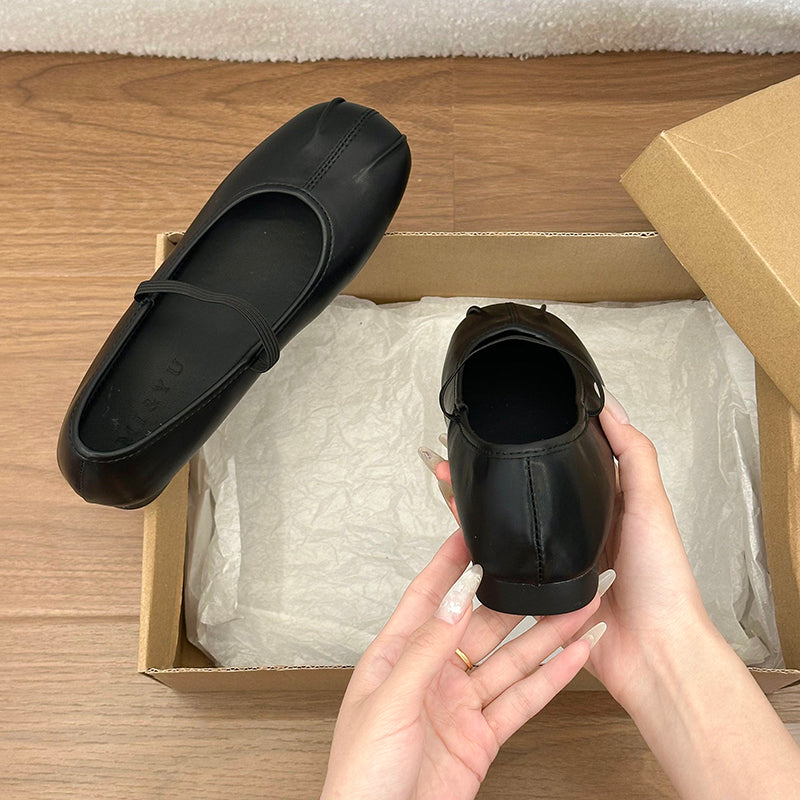 Women Flat Vintage Unique Design Low Cut Flats, French Versatile Ballet Shoes Mary Janes – product detail alternate view 9