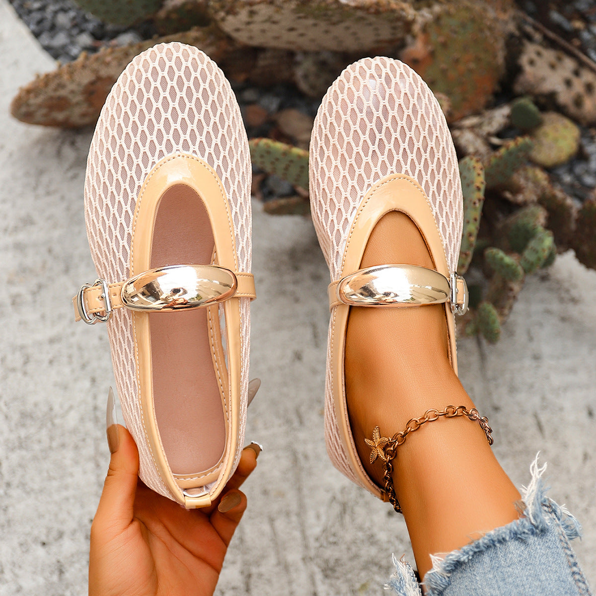 Sarah Express Breathable Mesh Slip-On Ballet Flats
