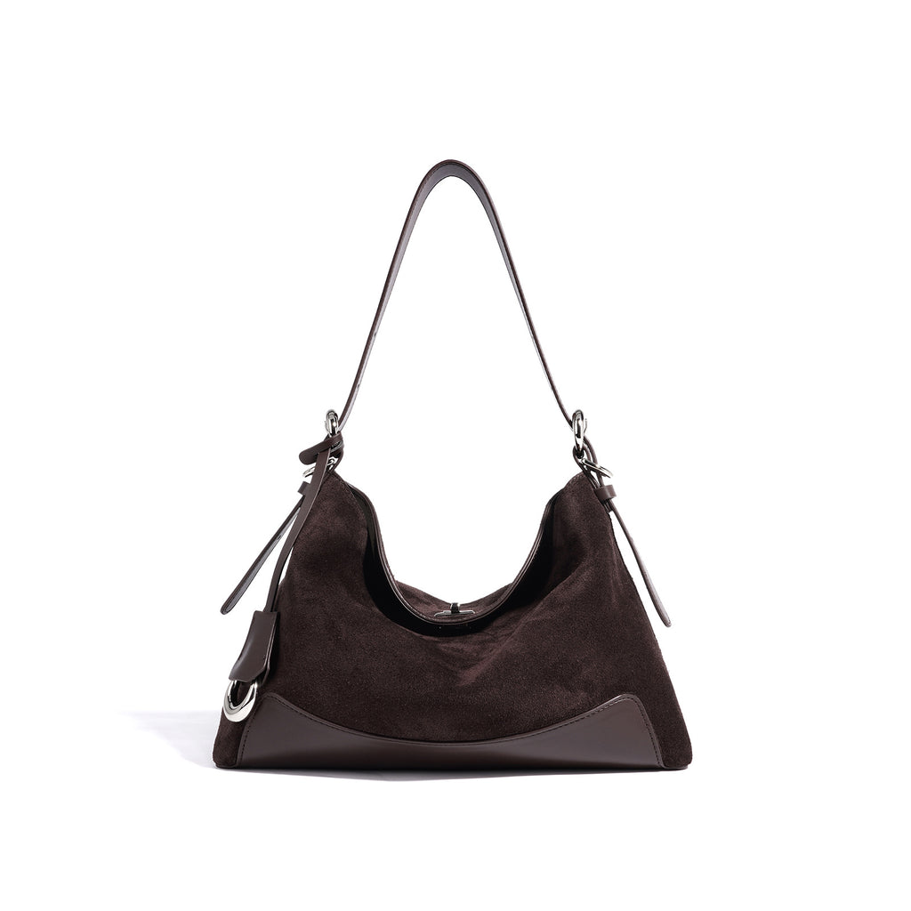 Sarah Express Matte Cowhide Convertible Commuter Crossbody Bag
