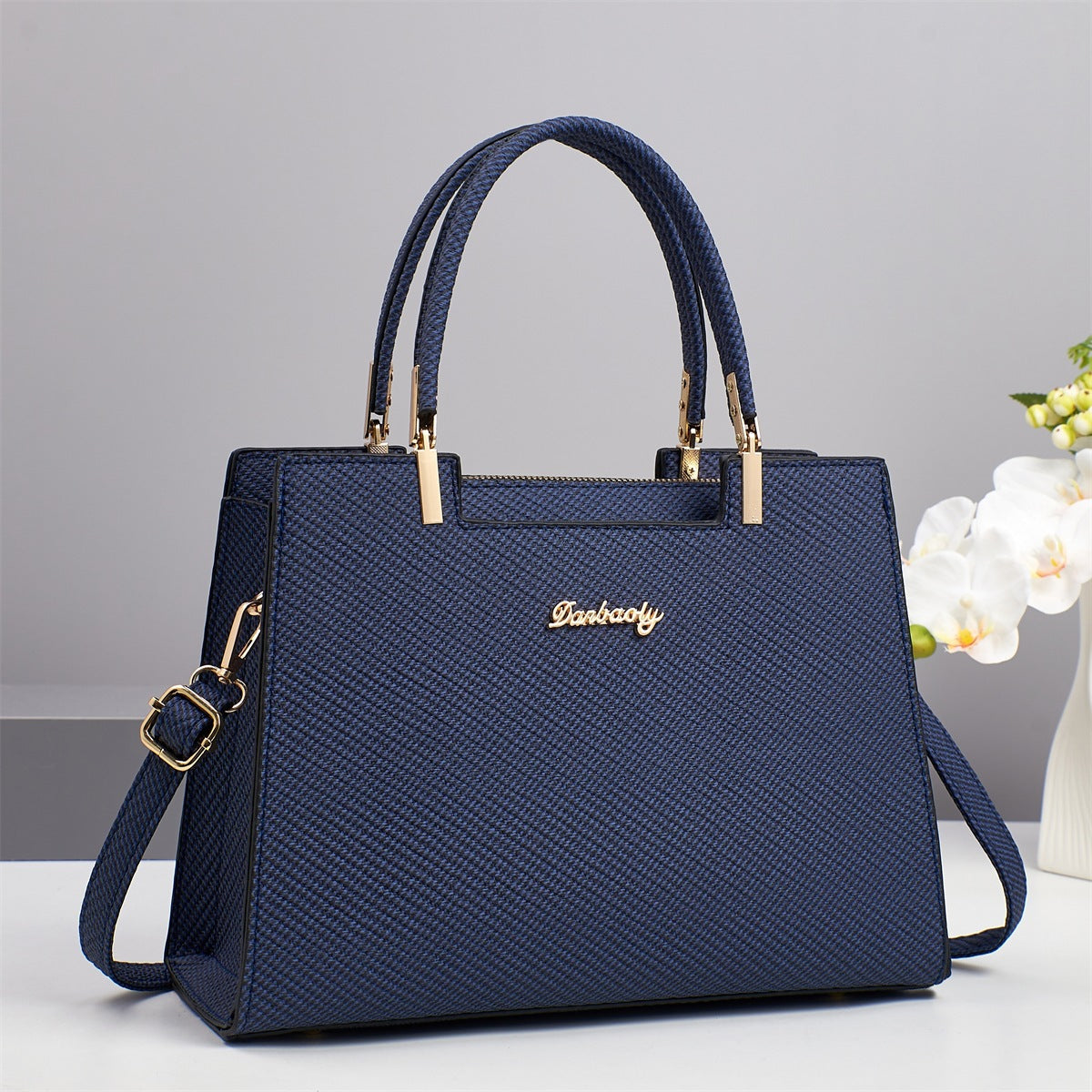Sarah Express Structured PU Leather Business Tote Bag