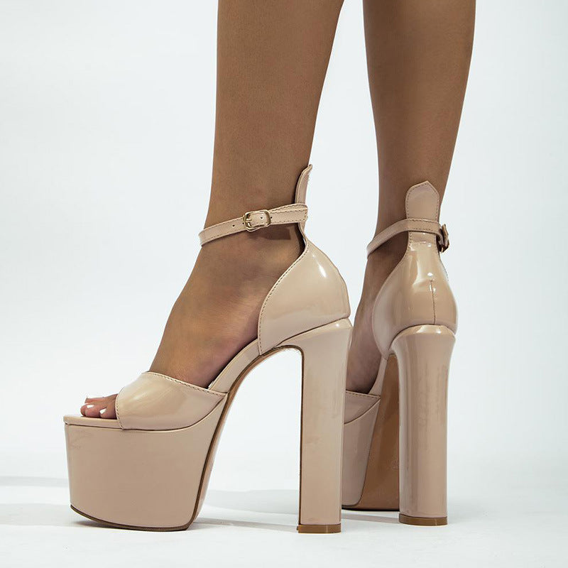 Sarah Express Waterproof Platform High Heel Sandals