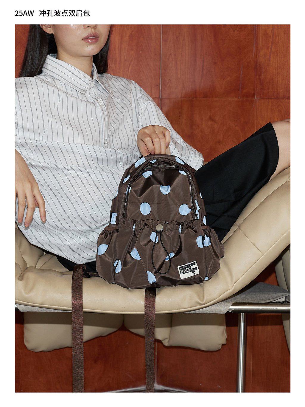 Sarah Express Polka Dot Lightweight Travel Backpack