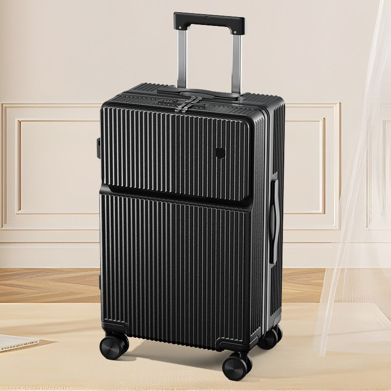 Sarah Express Multifunctional Front Opening Travel Luggage Black