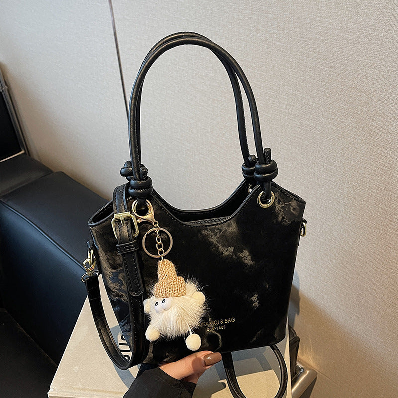 Sarah Express Korean Chic Patchwork Bucket Tote Bag