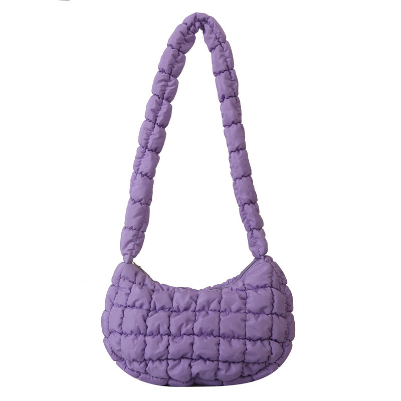 Sarah Express Nylon Dumpling Crossbody Shoulder Bag