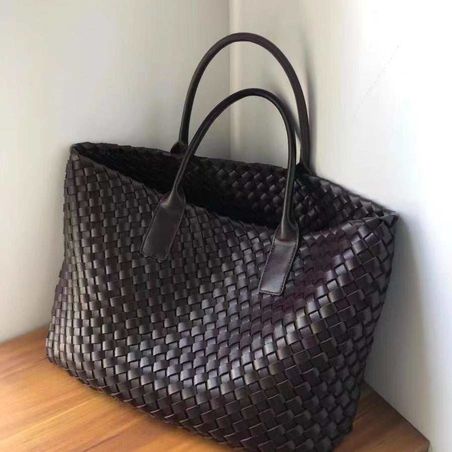 Sarah Express Large Capacity Embossed PU Leather Tote