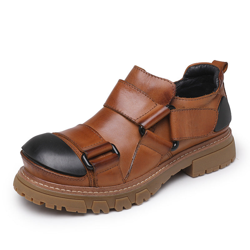 Sarah Express Men's Vintage Full-Grain Leather Work Boots