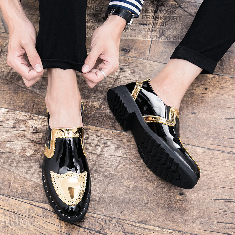 Sarah Express Men's Pointed Toe British Style Loafers