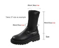 Sarah Express Chunky Heel Knee High Winter Boots Short Boots