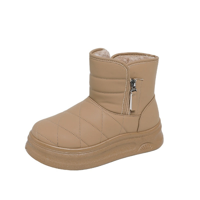 Sarah Express Fleece-Lined Quilted Winter Snow Boots