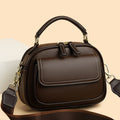 Sarah Express Structured Crossbody Tote Shoulder Bag Brown