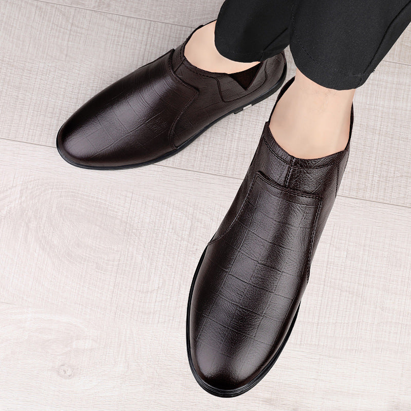 Sarah Express Men's Casual Leather Slip-On Boots